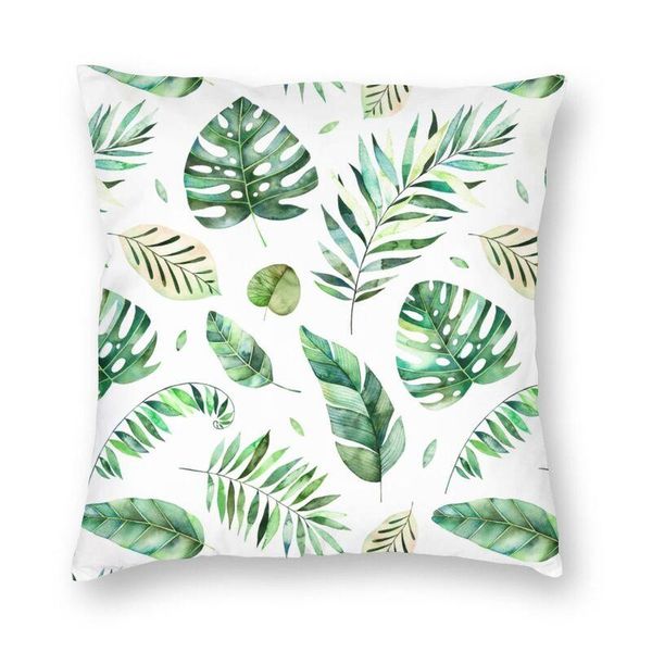 

cushion/decorative pillow summer tropical leaves cushion cover botanical jungle plants square throw case for living room pillowcase home dec