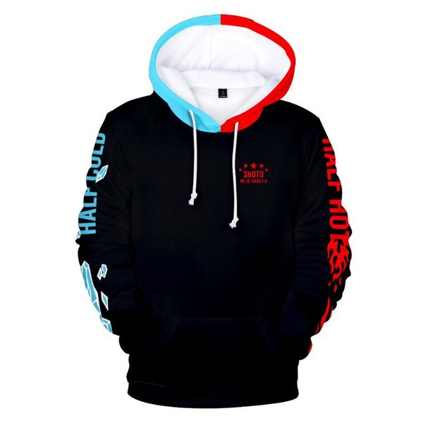 

men's hoodies & sweatshirts anime my hero academia hoodie kids cosplay costume buko no bnha uniform hooded jacket long sleeve figure ho, Black