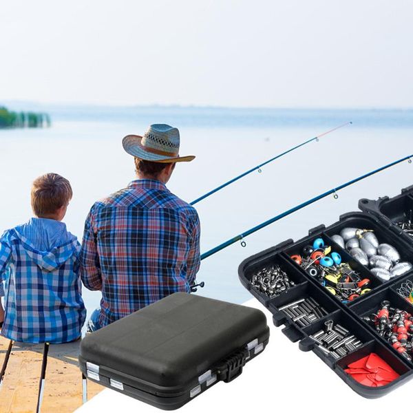 

fishing accessories set 263pcs fish tackle box case hook bait parts kit in stock