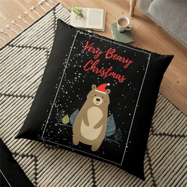 

cushion/decorative pillow funny backrest very beary christmas printed cushion cover 45*45cm throw case comfortable decorative for home