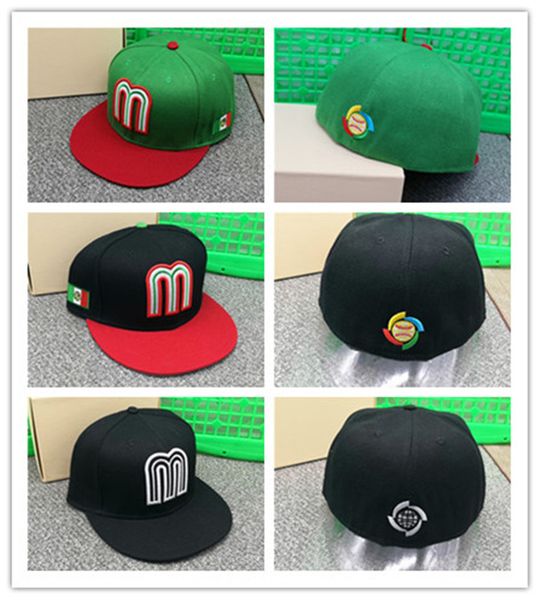 

ready stock gorros ajustados de mÃ©xico para hombre y mujer, gorras de bÃ©isbol geniales, hip hop plano, en blanco, totalmente cerradas, noved, Blue;gray