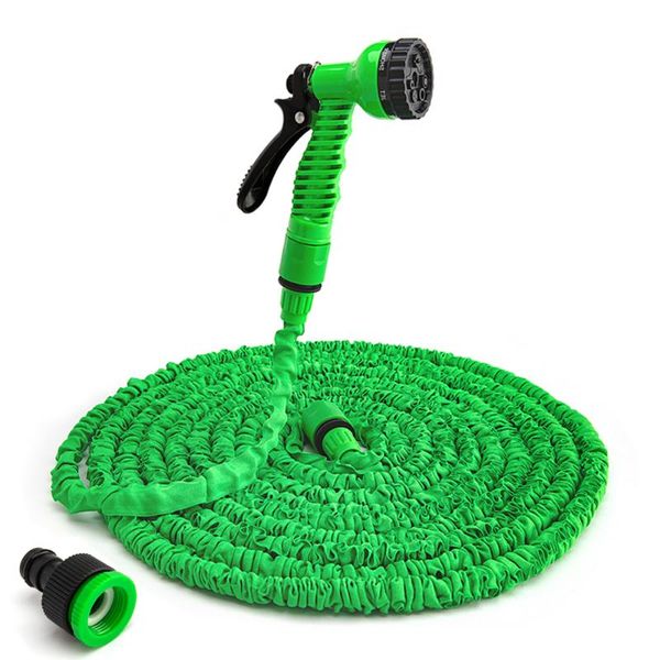 

garden hose pipe water expandable magic 7 patterns gun foam pot watering equipments