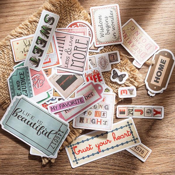 

vintage english label sticker diy scrapbooking tn base collage mobile diary happy plan gift sealing decoration wrap