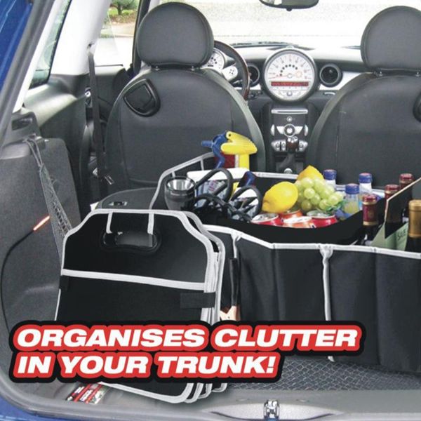 

car organizer trunk 40l foldable storage box with handle folding cube multifunctional stowing tidying