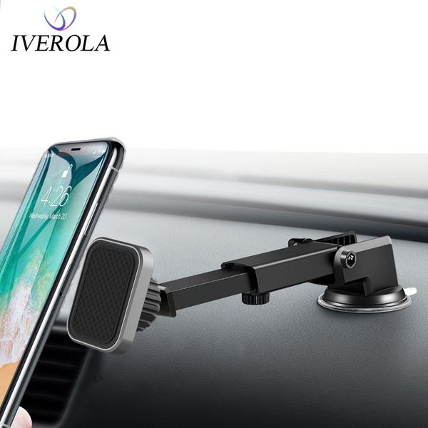 

cell phone mounts & holders univerola universal magnet dashboard windscreen mount adjustable car cradle with strong sticky gel pad for iphon