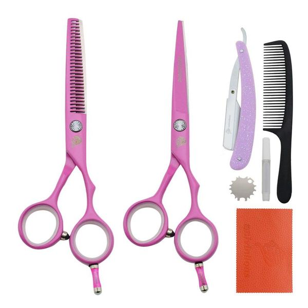 

hair scissors univinlions 5.5" professional hairdressing kit barber accessories razor comb cutting thinning tools