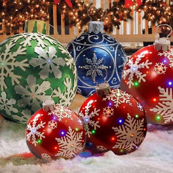 

party decoration 60cm christmas balls pvc inflatable ball toys wedding year decorations 2022 for home outdoor exquisite gift