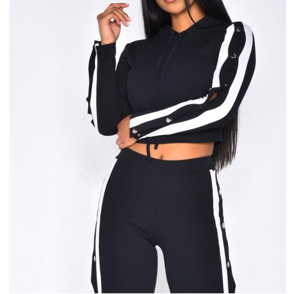 

women's two piece pants 2021 sports and leisure double-breasted suit, White