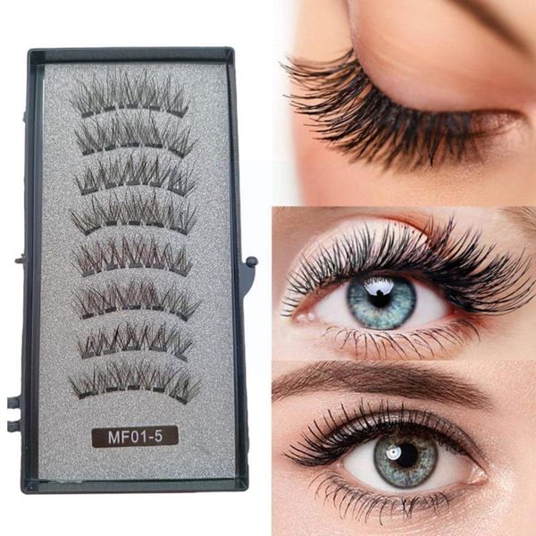 

false eyelashes 3d magnetic natural long fluffy soft wispy handmade volume reusable makeup eyelashs waterproof extension lasting e9m6