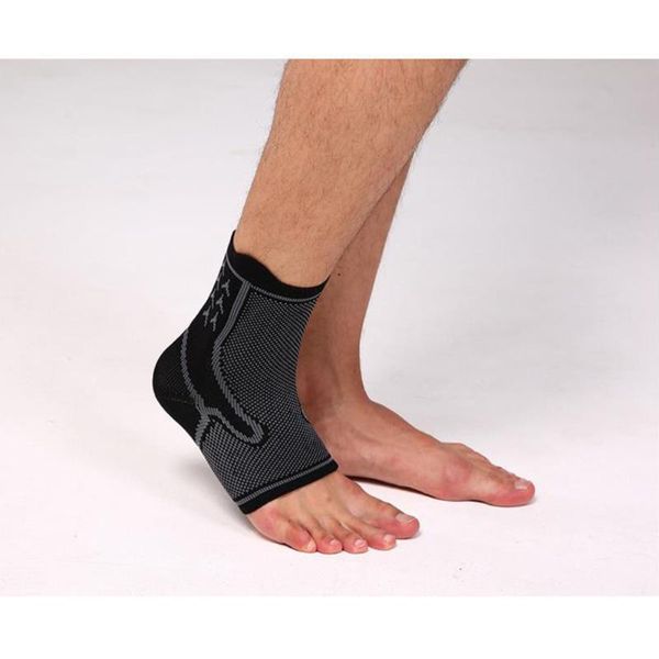 

pc ankle support brace wrap sleeve bandage sports relief pain foot protection sport accessories (size s, black and, Blue;black