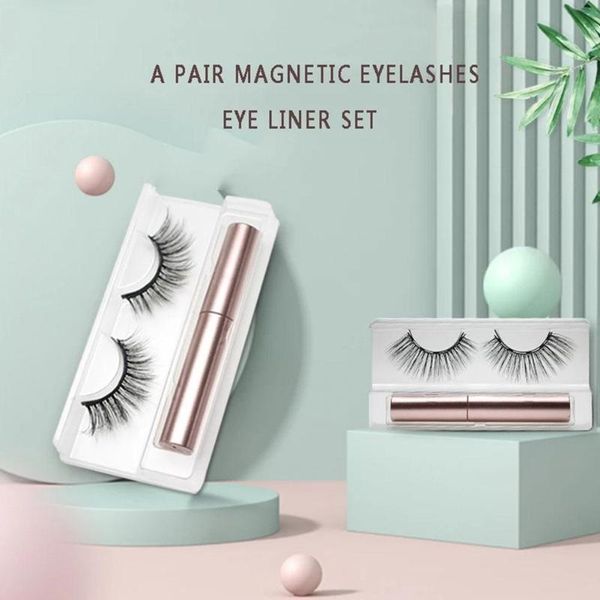 

false eyelashes 2021 single pair of magnetic 3d mink waterproof lasting extension makeup tools