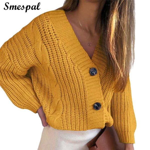 

women's knits & tees knitted cardigan women fall vintage oversized, White