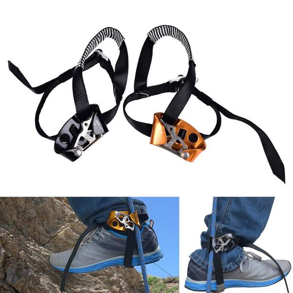 

cords, slings and webbing right/left foot ascender riser rock climbing device mountaineering equipment gear anti-dropping protector accessor
