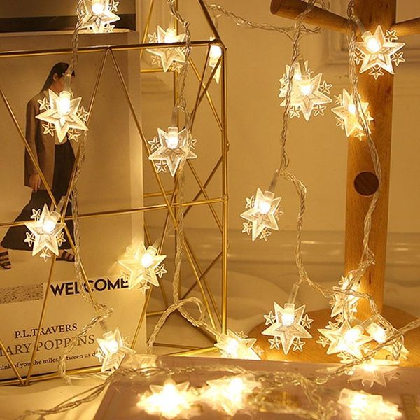 

party decoration led star string twinkle garlands battery powered christmas lamp holiday wedding decorative fairy lights
