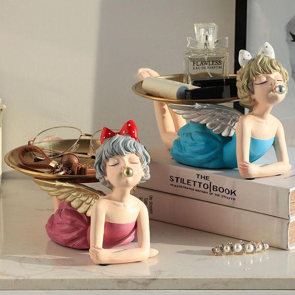 

nordic bubble girl storage sculpture ornaments creative characters statue crafts home decoration accessories gift for girlfriend decorative
