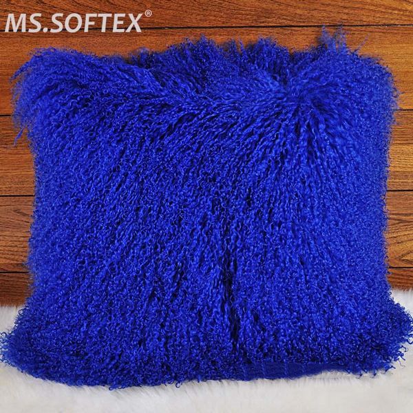 

ms.softex mongolian lamb fur pillow case cover pillowcase for house cushion real cushion/decorative