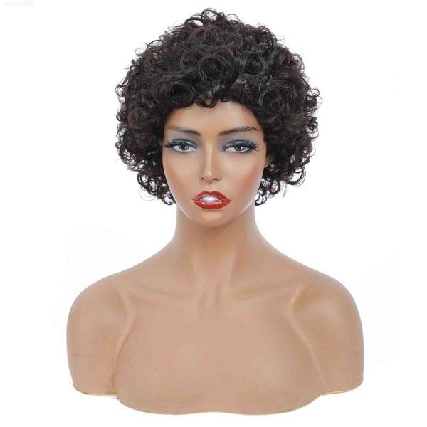 

short curly women's hair wigs, Black