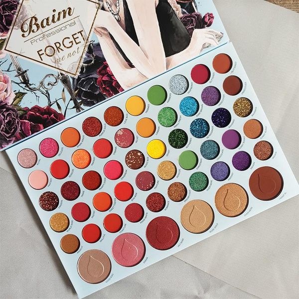 

water droplets 56 color eyeshadow large beads matte stage makeup palette shimmer vegan cosmetics eye shadow