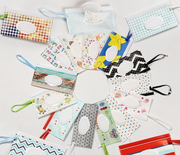 

tissue boxes & napkins 2021home wet wipes box cleaning wipe convenient storage bag easy-carrying eva container print eco-friendly 24x13.5cm