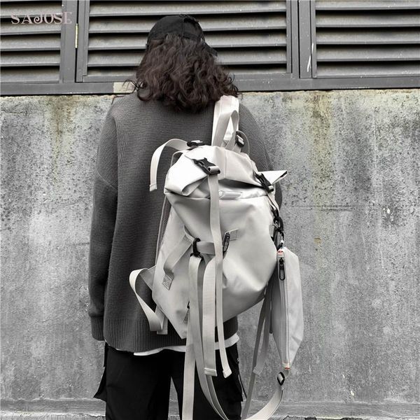 

backpack student trend school crossbody oxford women men shoulder college style lapfashion male backpacks