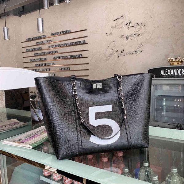 

design hand 239 5-word big crocodile chain tote bag large capacity 6z9y