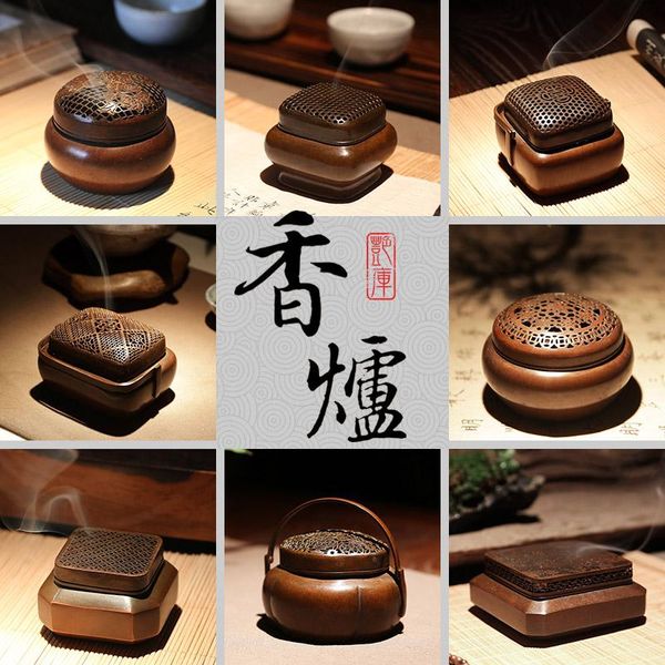 

fragrance lamps pure copper censer household indoor sandalwood stove buddha