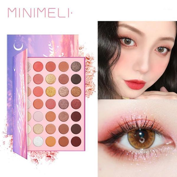 

colors women eyeshadow platte case makeup eye shadow palette include matte pearl natural shimmer glitter tslm11