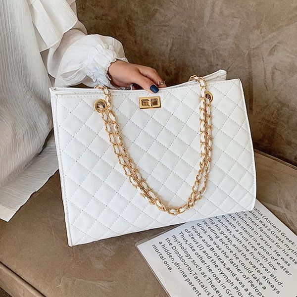 

evening bags fashion diamond lattice female hand bag women pu leather shoulder messenger large capacity ladies tote luxury handbags