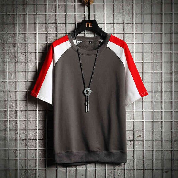 

summer striped male fashion japanese/female shirt oversize tshirt hip, White;black