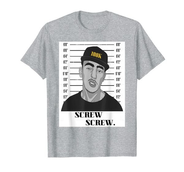 

rapper mugsthug-life graphic t-shirt, White;black