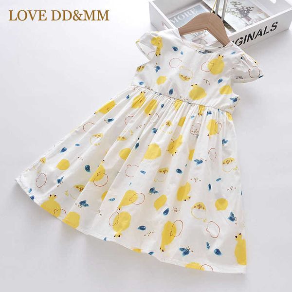 LOVE DDMM Neonate Abiti casual Moda Fiori estivi Costumi Bambini Frutta dolce Festa Abiti Abiti da principessa Abiti 210715