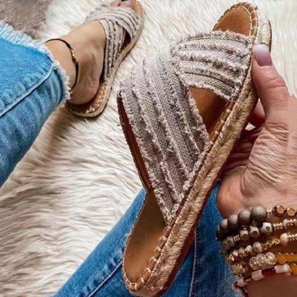 

sandals 2021 summer women fashion slippers vintage anti-slip casual ladies retro shoes female, Black