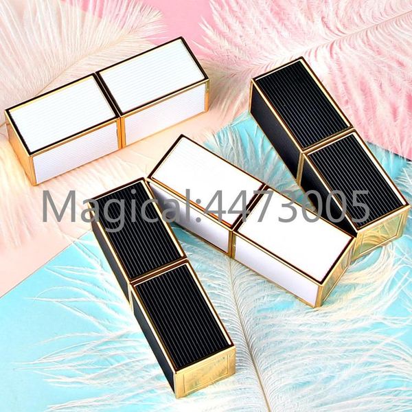 

storage bottles & jars 10/20/50pcs 12.1mm square black/white patch lipstick tube diy empty lip pipe shell mouth rouge cosmetic refillab