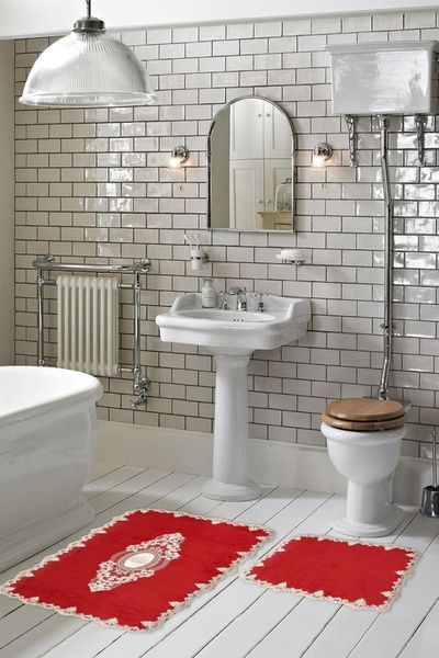 

selonia welsoft 2 piece bathroom set red selw15 bath mats