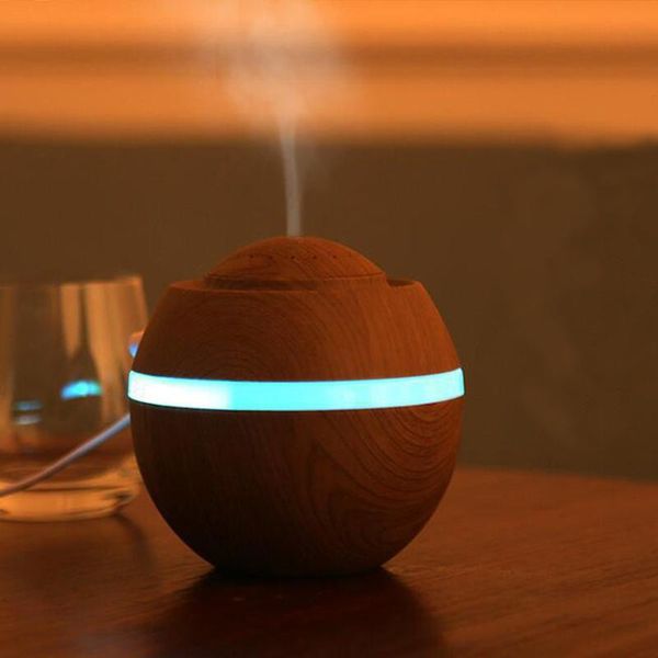 

fragrance lamps 20# 500ml aroma humidifier air purifier 7 colors led changing essential oil diffuser usb fogger mist maker with night lamp