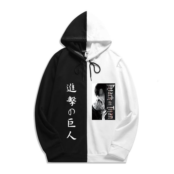 

women's hoodies & sweatshirts japanese anime attack on titan summer men's sportswear hoodie printing olor sweatshirt harajuku thin, Black