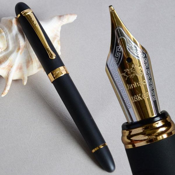 

fountain pens pen 18kgp 0.7mm broad nib jinhao x450 matte black / golden business gift white red pink 21 colors for choice 450
