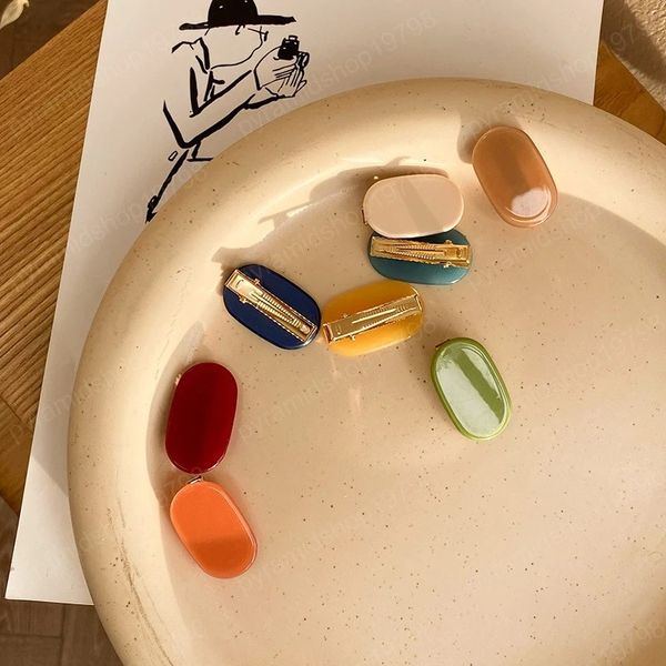 

candy color acetate hair clips mini colorful barrette barrettes girls hairpins colorful hair grips trendy charm hair accessories, Slivery;white