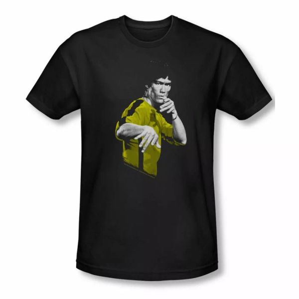 

bruce lee suit of death slim fit short sleeve t-shirt sizes- s-2x new, White;black