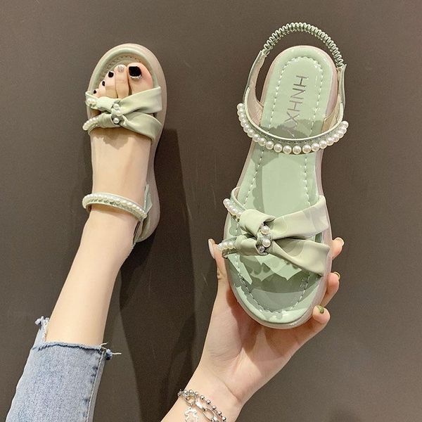 

sandals 2021 summer clear heels sale of women's shoes flat soft suit female beige comfort without girls fashion low black