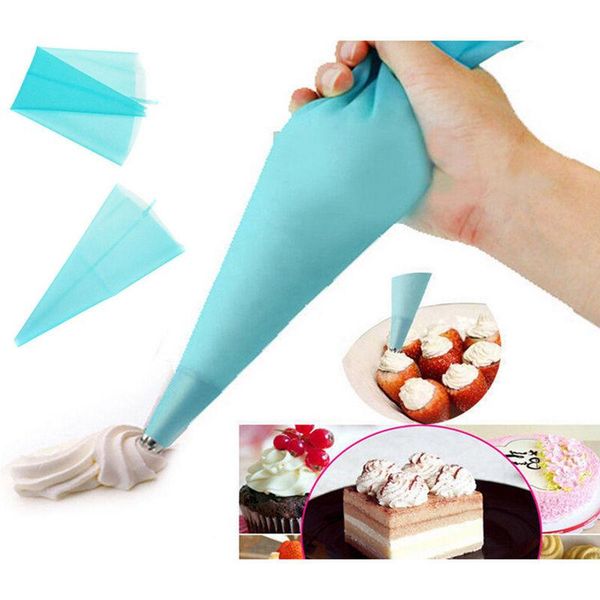 

baking & pastry tools 30cm silicone icing piping cream bag cake decorating tips tool for diy bags 1 pcs