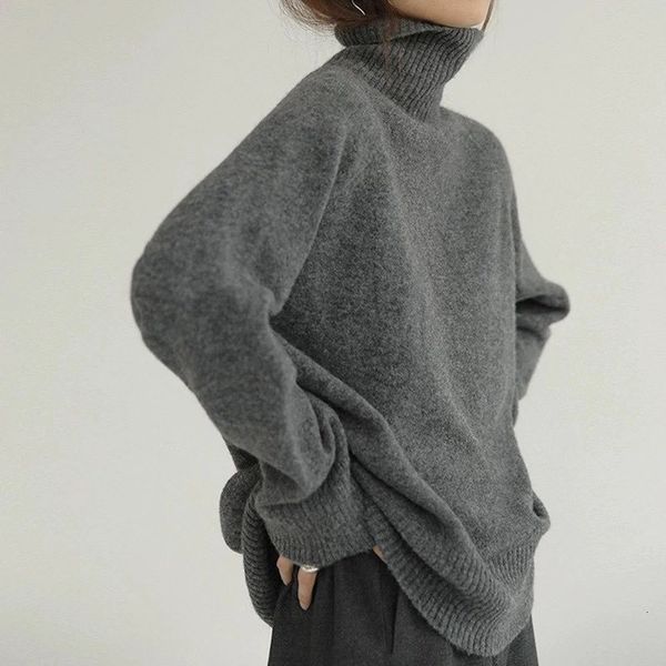 

women's sweaters high female turtleneck jumper mesh casual s loose sweater vintage ladies solid winter pull 4k61, White;black