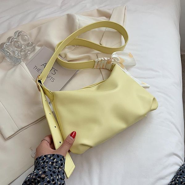 

evening bags pu leather crossbody with short handle for women 2021 simple solid color trends shoulder handbags and purses