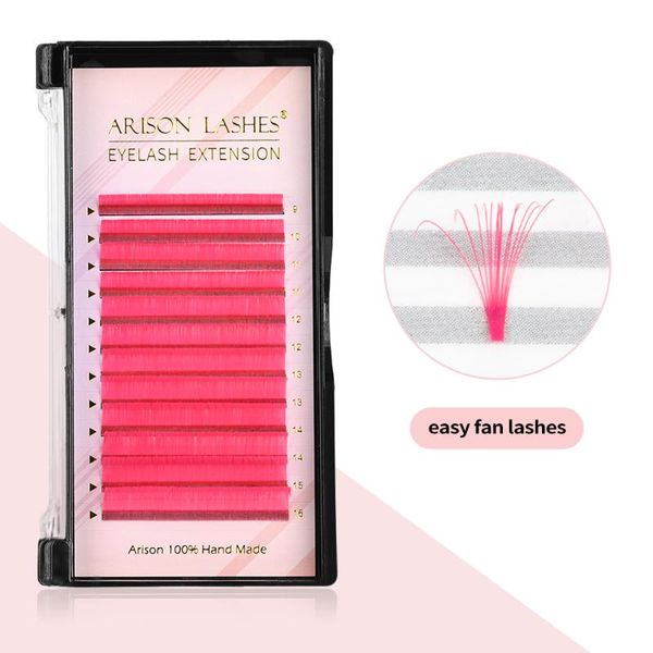 

easy fan volume colored lashes bloom eyelash extension auto flowering rapid blooming fans fast delivery mink eyelashes false