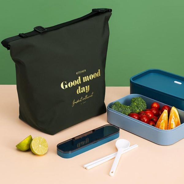 

storage bags nylon waterproof bag heat preservation lunch insulation food organizer large capacity for box
