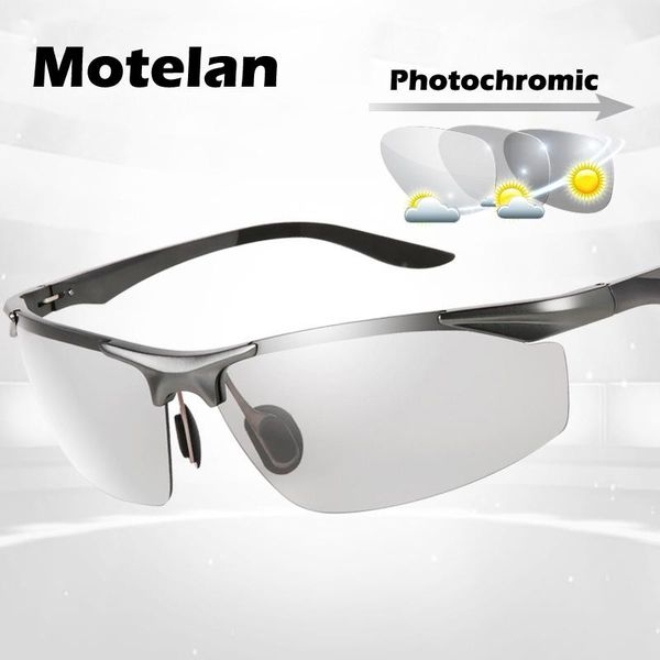 

outdoor eyewear 2021 men's pochromic polarized sunglasses for drivers male cycling driving fishing sports uv400 sun glasses