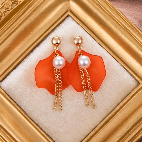 

dangle & chandelier factory sales yayi jewelry red crystal rhinestone women's fashion silver color gem long hook stud tassel earrings