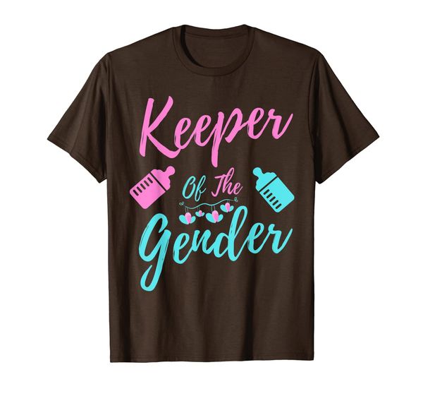 

keeper of gender t-shirt - baby gender reveal party t-shirt, White;black