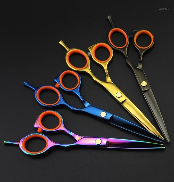 

5.5'' professional hairdressing scissors cutting shears thinning tijeras human hair 4 colors1