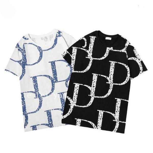

2121 new mens womens designer t shirts printed fashion man t-shirt 100% cotton casual tees short sleeve luxe tshirts m-3xl#02, White;black